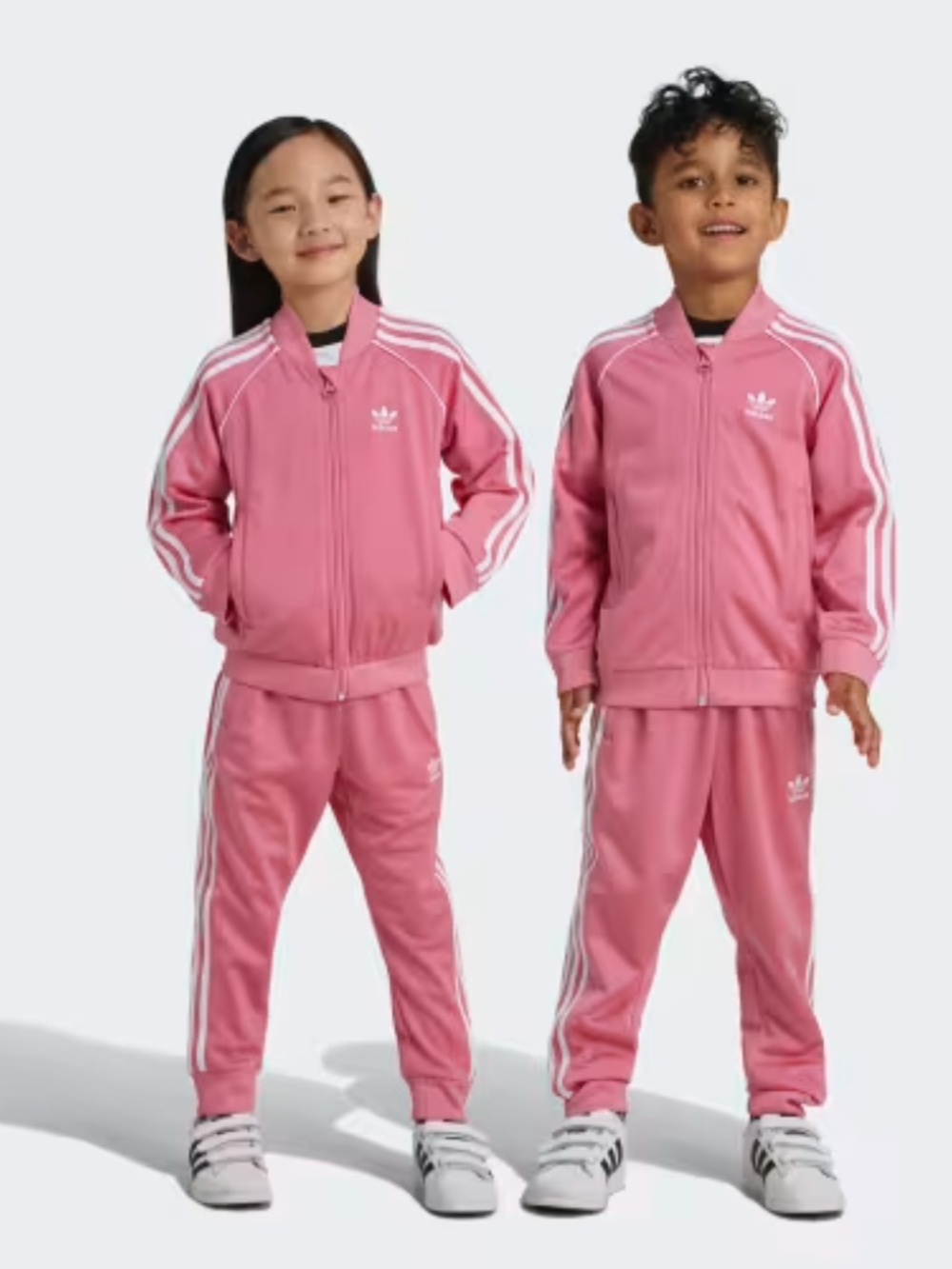 NEW Adidas TODDLER Adicolor SST Track Suit Girls 4T Pink & White